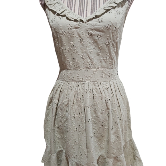 GUESS LOS ANGELES AUTHENTIC DENIM SHARON EYALET MINI DRESS SIZE S - Picture 3 of 16